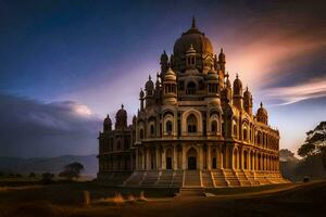 the beautiful architecture of the maharaja palace. AI-Generated photo
