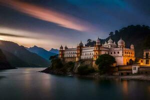 el palacio de el Príncipe de India. generado por ai foto