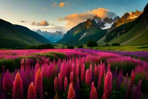 the flowers of the alps, alps, alps, alps, alps,. AI-Generated photo