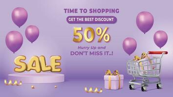 Shopping Day Flash Sale Super Sale Banner Template design special offer discount vector