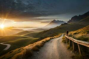 el la carretera a el Dom. generado por ai foto