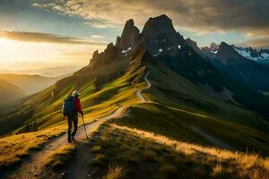 el dolomitas, Italia. generado por ai foto