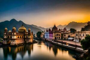 el hermosa ciudad de jaipur en India. generado por ai foto