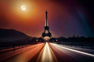 el eiffel torre en París, Francia. generado por ai foto