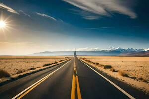 el la carretera a éxito es pavimentado con bueno intenciones generado por ai foto