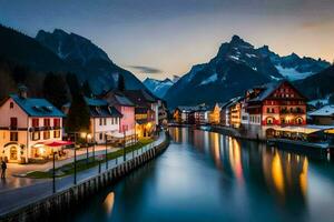 el pueblo de altenburgo, Suiza. generado por ai foto