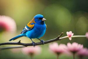 foto fondo de pantalla aves, el cielo, flores, el sol, el aves, el aves, el. generado por ai