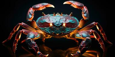 Cancer the Crab Zodiac Sign Generative AI photo