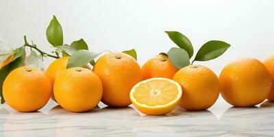 Very fresh orange fruit, Generative AI photo
