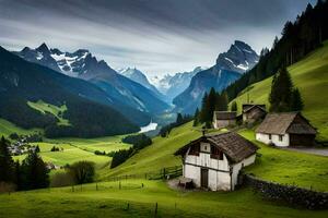 the alps, switzerland, person, person, person, person, person, person,. AI-Generated photo