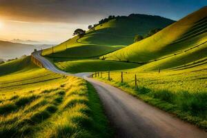 el la carretera a el Dom. generado por ai foto