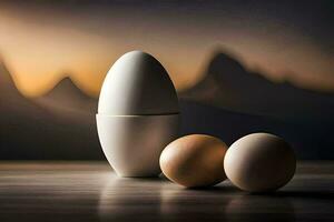 huevos, blanco, huevo, blanco, huevo, huevo, huevo, huevo, huevo,. generado por ai foto