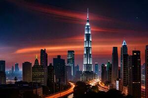 the world's tallest building is a symbol of the city. AI-Generated photo