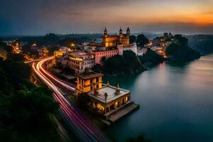 el ciudad de udaipur, India. generado por ai foto