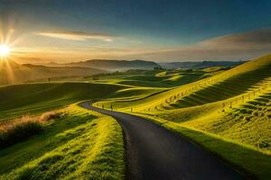 el la carretera a el Dom. generado por ai foto