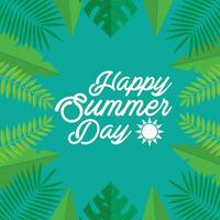 hello summer vibe vector background design