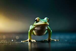 photo wallpaper the frog, frog, frog, frog, frog, frog, frog, frog,. AI-Generated