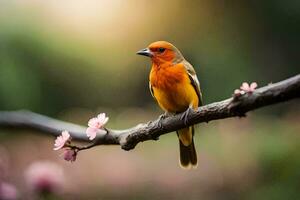 foto fondo de pantalla pájaro, naranja, pájaro, pájaro, pájaro, pájaro, pájaro, pájaro, pájaro. generado por ai