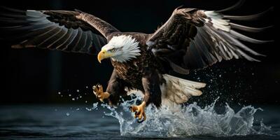 americano águila generativo ai foto