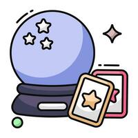 Creative design icon of magic ball vector
