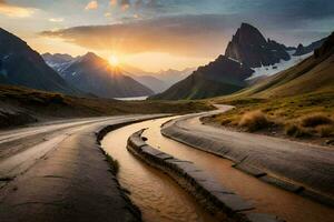 el la carretera a el Dom. generado por ai foto