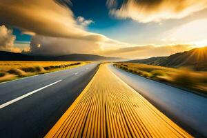 el la carretera a éxito es pavimentado con bueno intenciones generado por ai foto