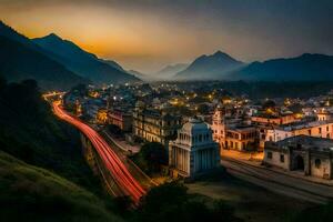 el ciudad de katmandú, Nepal. generado por ai foto