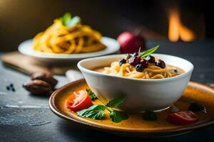the best pasta dishes in the world. AI-Generated photo