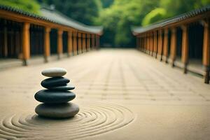 zen garden, zen garden, zen garden, zen garden, zen garden,. AI-Generated photo