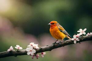 photo wallpaper spring, the bird, bird, bird, bird, bird, bird, bird,. AI-Generated