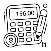 Modern design icon of budget accounting vector