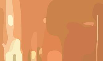 Aesthetic abstract art with a combination of shapes and brown colors. Suitable for background and poster vector