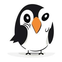 linda pingüino icono. vector ilustración. dibujos animados pingüino.