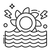 Modern design icon of water power vector