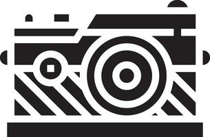 Camera photography icon symbol vector image. Illustration of multimedia photographic lens graphic design image