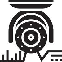 Camera photography icon symbol vector image. Illustration of multimedia photographic lens graphic design image