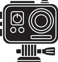 Camera photography icon symbol vector image. Illustration of multimedia photographic lens graphic design image