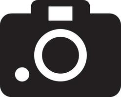 Camera photography icon symbol vector image. Illustration of multimedia photographic lens graphic design image