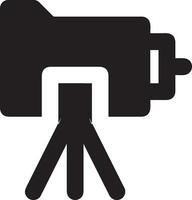 Camera photography icon symbol vector image. Illustration of multimedia photographic lens graphic design image