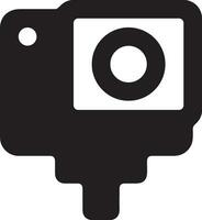 Camera photography icon symbol vector image. Illustration of multimedia photographic lens graphic design image