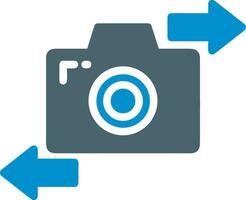 Camera photography icon symbol vector image. Illustration of multimedia photographic lens graphic design image