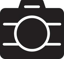 Camera photography icon symbol vector image. Illustration of multimedia photographic lens graphic design image