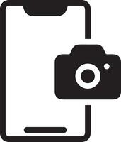 Camera photography icon symbol vector image. Illustration of multimedia photographic lens graphic design image