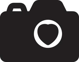 Camera photography icon symbol vector image. Illustration of multimedia photographic lens graphic design image