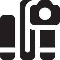 Camera photography icon symbol vector image. Illustration of multimedia photographic lens graphic design image