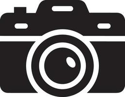 Camera photography icon symbol vector image. Illustration of multimedia photographic lens graphic design image