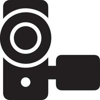 Camera photography icon symbol vector image. Illustration of multimedia photographic lens graphic design image