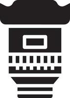 Camera photography icon symbol vector image. Illustration of multimedia photographic lens graphic design image