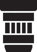 Camera photography icon symbol vector image. Illustration of multimedia photographic lens graphic design image
