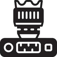 Camera photography icon symbol vector image. Illustration of multimedia photographic lens graphic design image